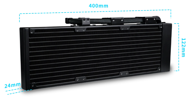 Lian Li Hydroshift II LCD-C Radiator Dimensions