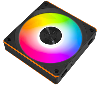 Dual Zone Fan ARGB Strips Highlighted with Colour Effect