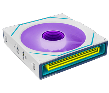 Triple Zone Fan ARGB Strips with Infinity Mirror Highlighted with Colour Effect