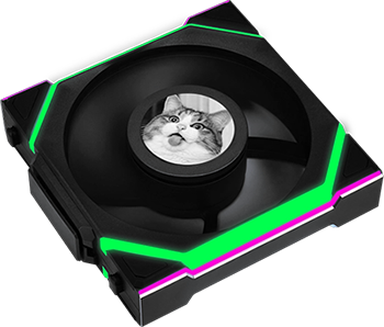 Dual Zone Fan ARGB Strips Highlighted with Colour Effect