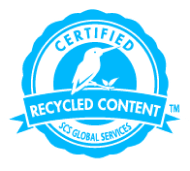 MADE WITH RECYCLED PLASTIC