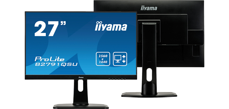 27-inch iiyama ProLite B2791QSU-B1 WQHD Monitor