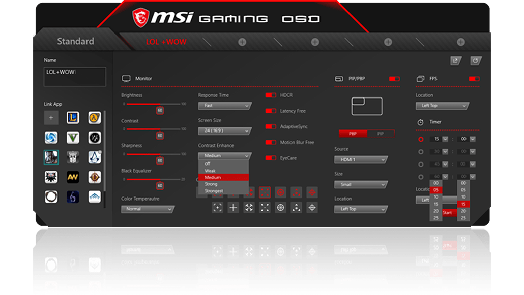 gaming OSD