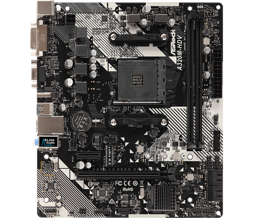 ASRock AMD 320M HDV R4.0 Motherboard