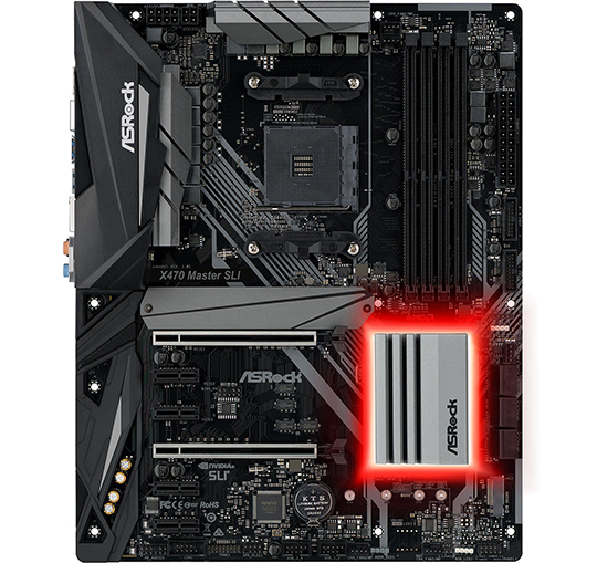 ASROCK X470 MASTER SLI AMD MOTHERBOARD