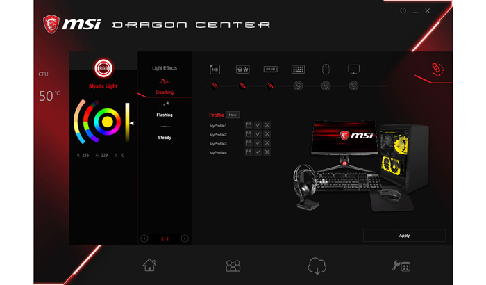 Mystic Light Controls