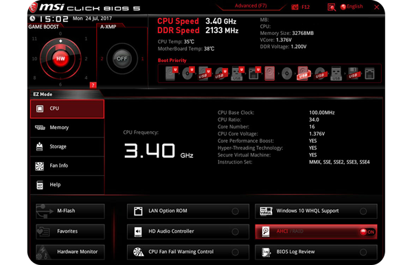 MSI CLICK BIOS