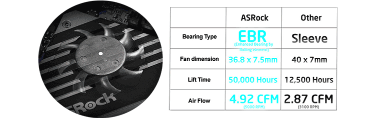 ebr bearing fan