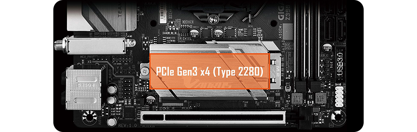 z390 Aourus m2 connectivity