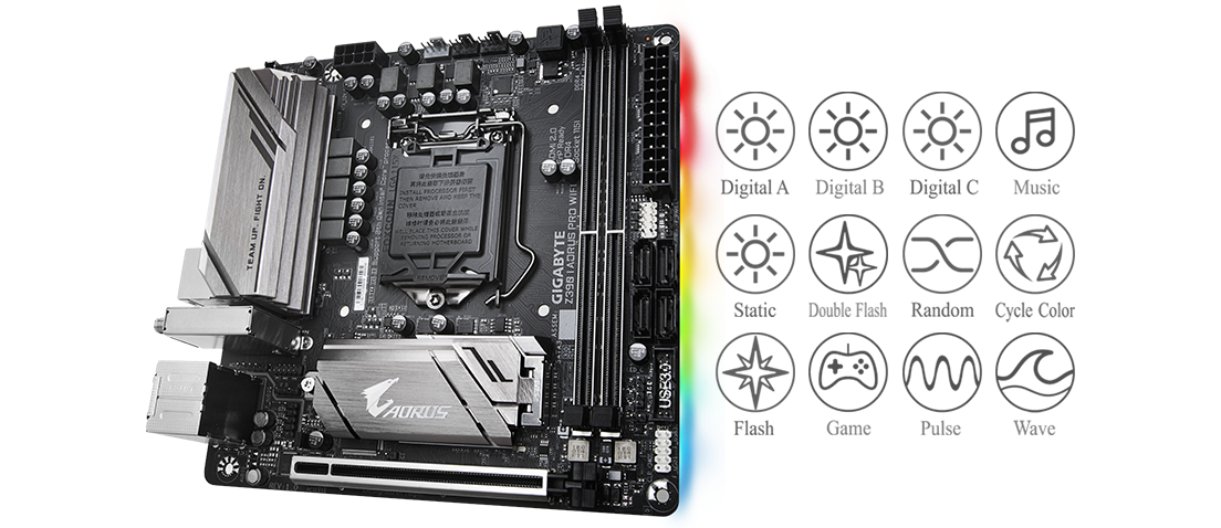 AORUS Z390 RGB Lighting