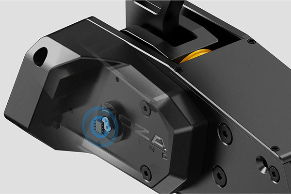 16bit sensor highlighted on the side of the handbrake.