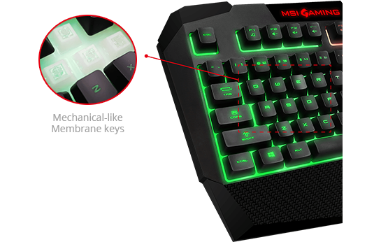 mechanical membrane keycaps