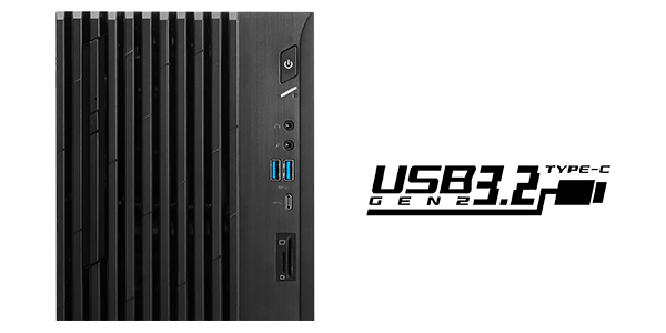 Close up of the PRO DP180 ports