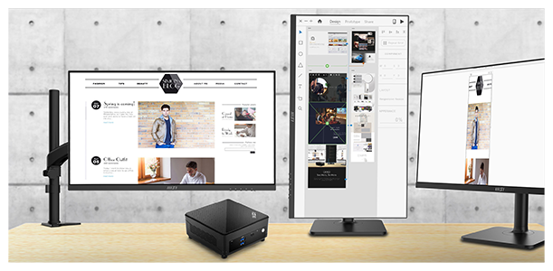 multiple display options