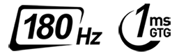 180Hz and 1ms GTG