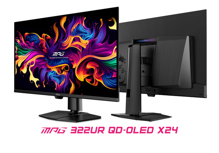 Hero image of MSI MPG 322UR QD-OLED X24 Gaming Monitor