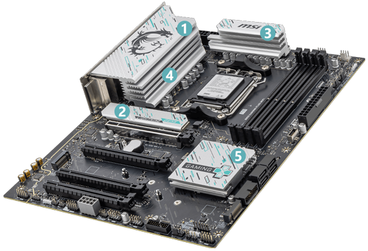 Massive Cooling heatsinks