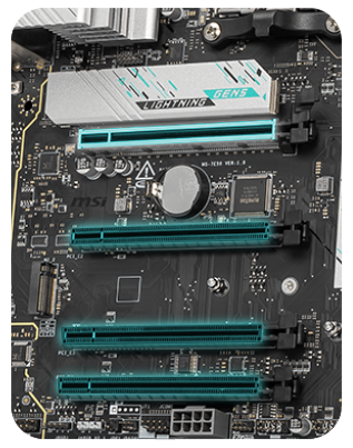 x4 PCIe x16 Slots