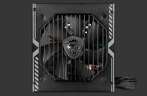 Close up of PSU fan