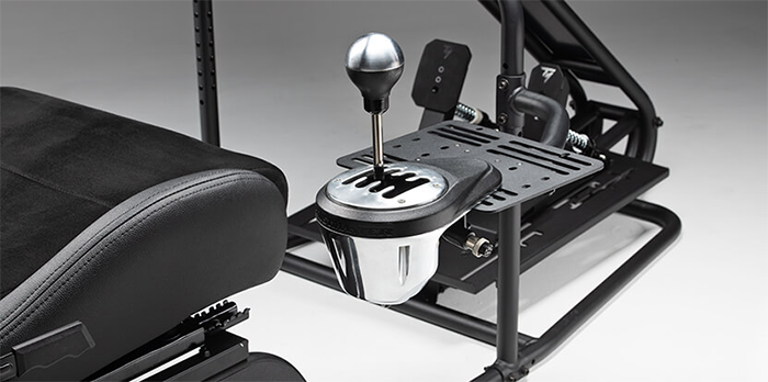 Close up image of gear shift