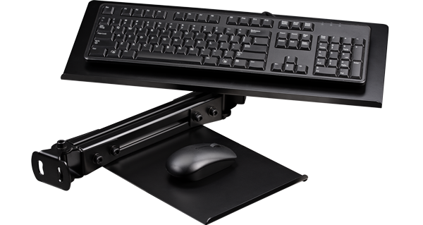 NLR Elite Keyboard and Mouse Tray in Black