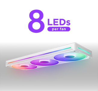 8 ARGB LEDs