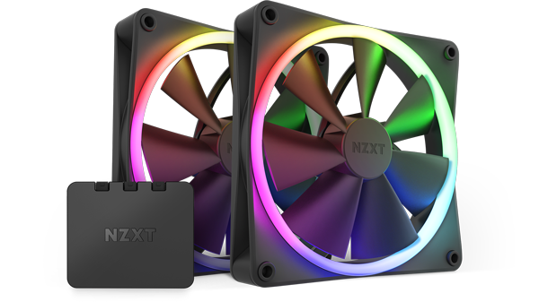 NZXT F140 RGB PWM Fan and Controller Bundle