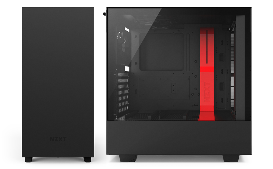 NZXT H500i RED TEMPERED GLASS CASE