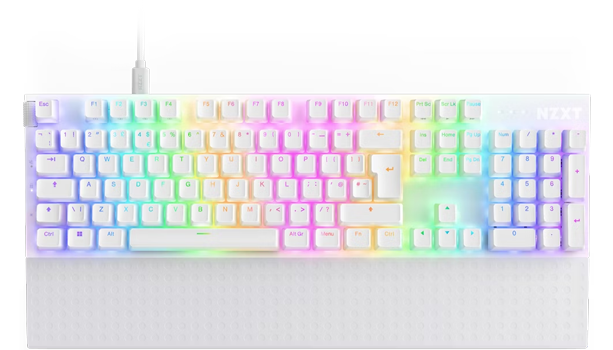 NZXT Function 2 White Keyboard