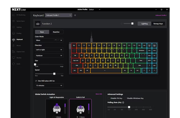 NZXT cam Software