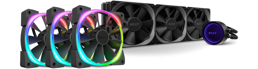 Kraken X73 360mm CPU Liquid Cooler Bundle x3 120mm Aer RGB Fans