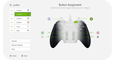 assign buttons