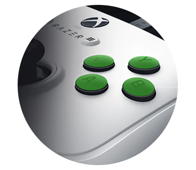 RAZER MECHA-TACTILE ACTION BUTTONS
& 8-WAY FLOATING D-PAD