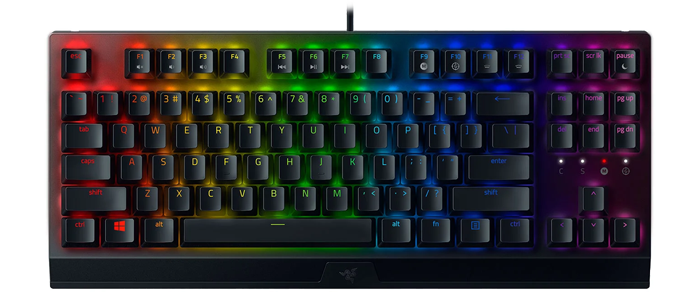 Razer BlackWidow V3 Tenkeyless Gaming Keyboard with Green Switches