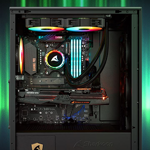 Side open case with hardware inside to showcase spacious design