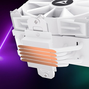 A50 RGB close up of 5 Copper Heat Pipes