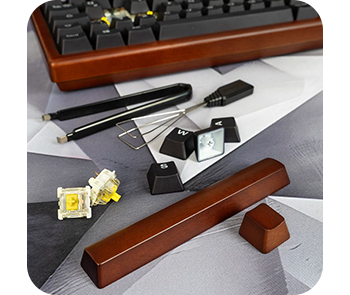 Showing keyboard tools with removed switches for customisation