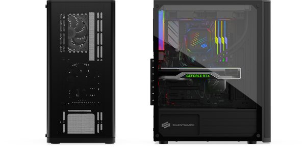 SilentiumPC tum VT2 TG ARGB Black Mid Tower PC Case