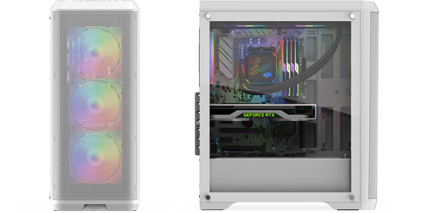 SilentiumPC Ventum VT2 EVO TG ARGB White Mid Tower PC Case