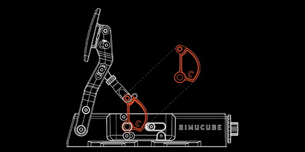 Outlined illustration of the clutch design.