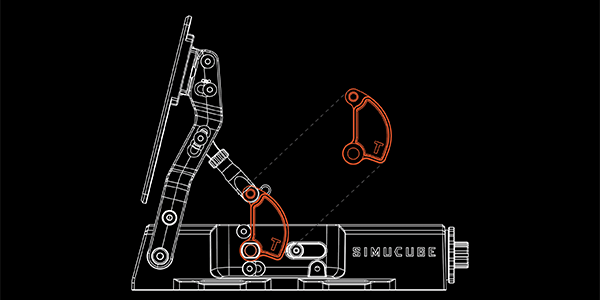 Outlined illustration of the throttle design.