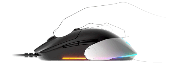 Caters for different grip styles