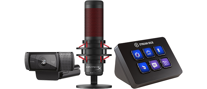 Blue Snowball iCE Mic Logitech HD Pro Webcam