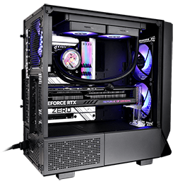 Space for a 360mm front radiator & 280mm at the top
