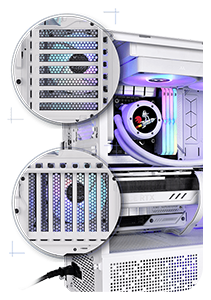 Rotational PCI-E Slots