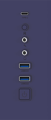 I/O ports and buttons