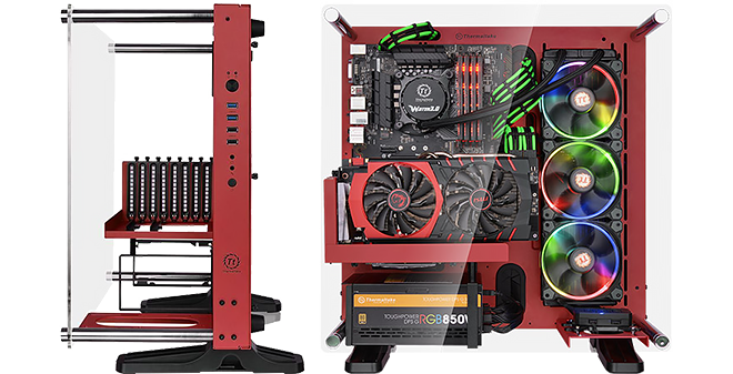 Thermaltake Core P3 Red Gaming Case