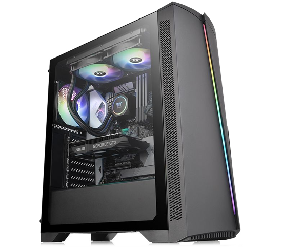 Thermaltake H350 RGB Black Mid Tower Tempered Glass