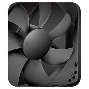 Close up of PSU Fan Blades