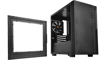 Tempered Glass Window side removed showing access to interior of PC case